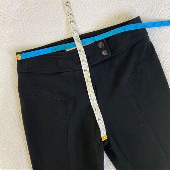 Diane Von Furstenburg black knit slim pant size 2 - Picture 5 of 6